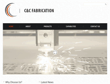 Tablet Screenshot of candcfabrication.net